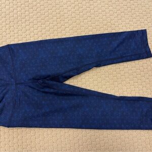 Blue Geometric Pattern Leggings